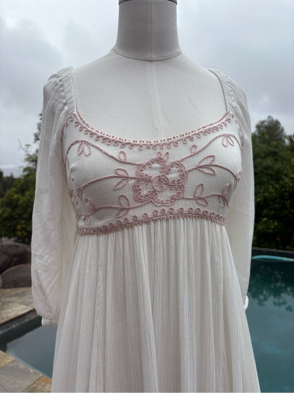 Free People Wedgewood Maxi dress size S in Ivory NWT B261 - Picture 5 of 11